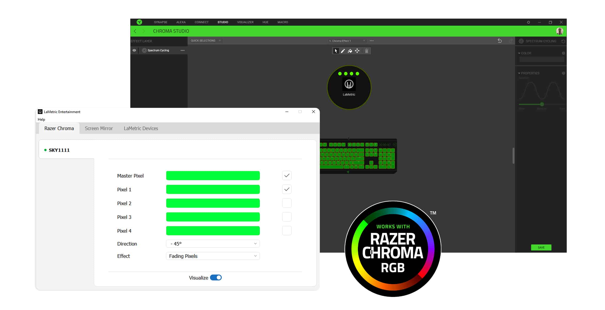 Lametric - RAZER Software